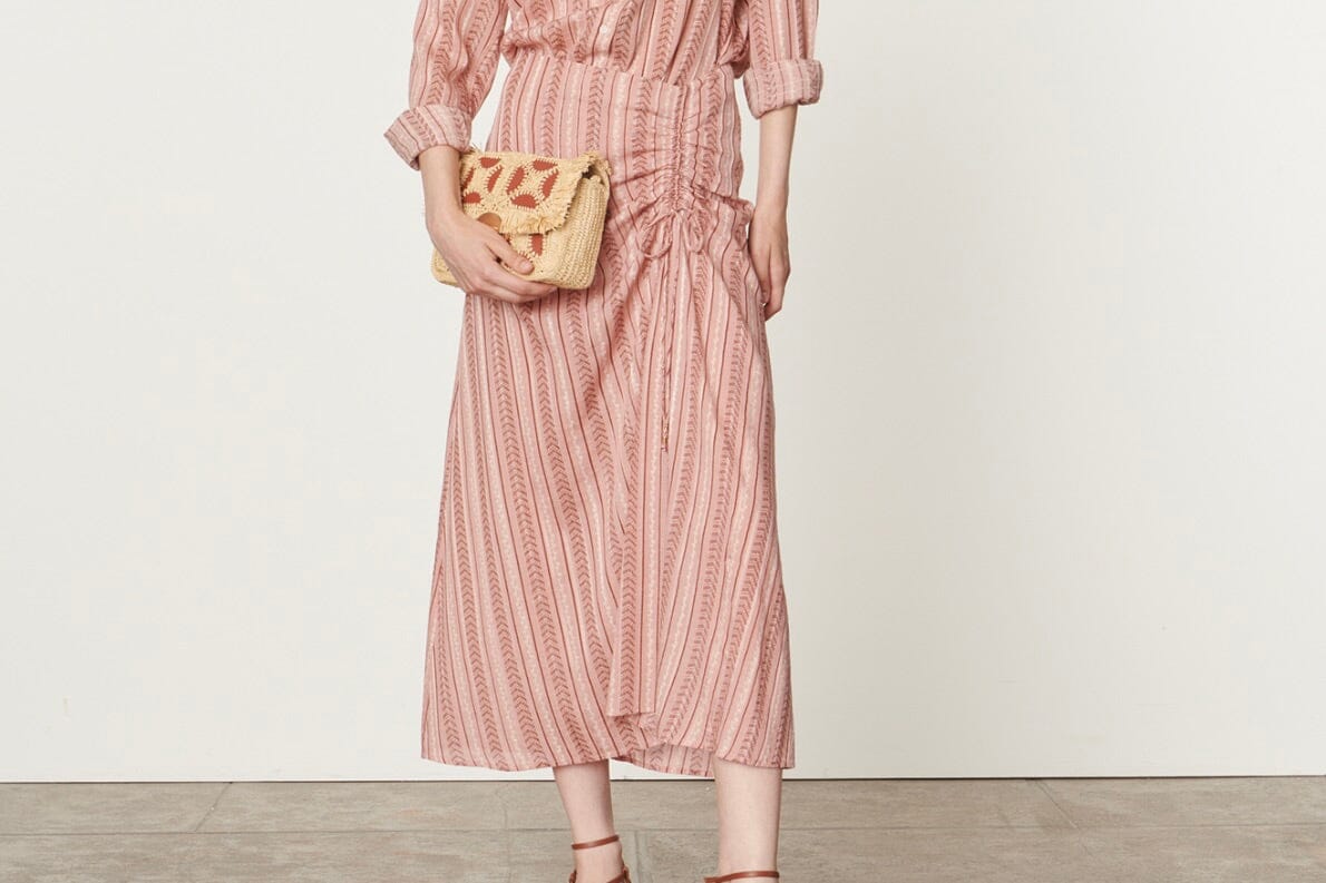 VANESSA BRUNO Midijupe "CALYP" quartz