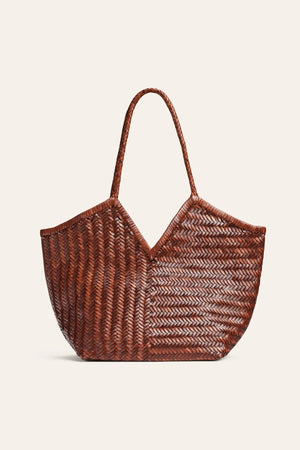 CALAJADE Leather shopper "MISU" L - black