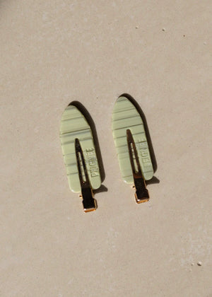 Peignée Paris Barettes "Simple" sauge