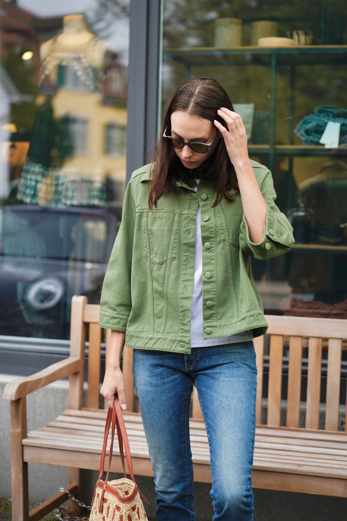 HAPPY HOUSE die Jeansjacke "KIMONO" jeans