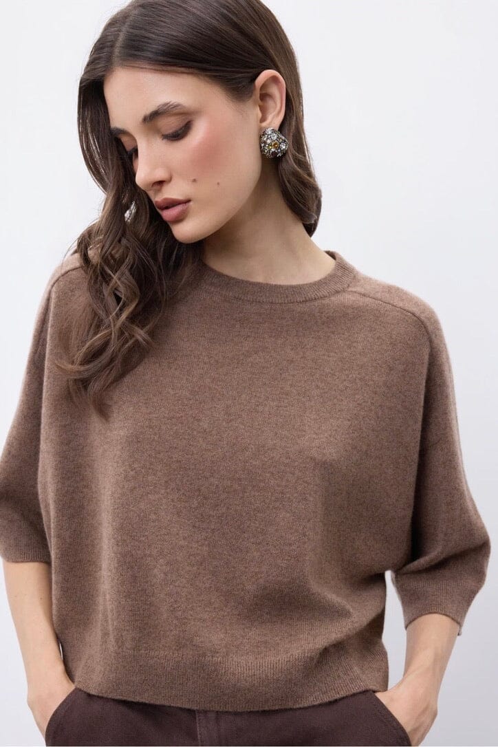 NOTSHY cashmere sweater "TINI" beige chiné