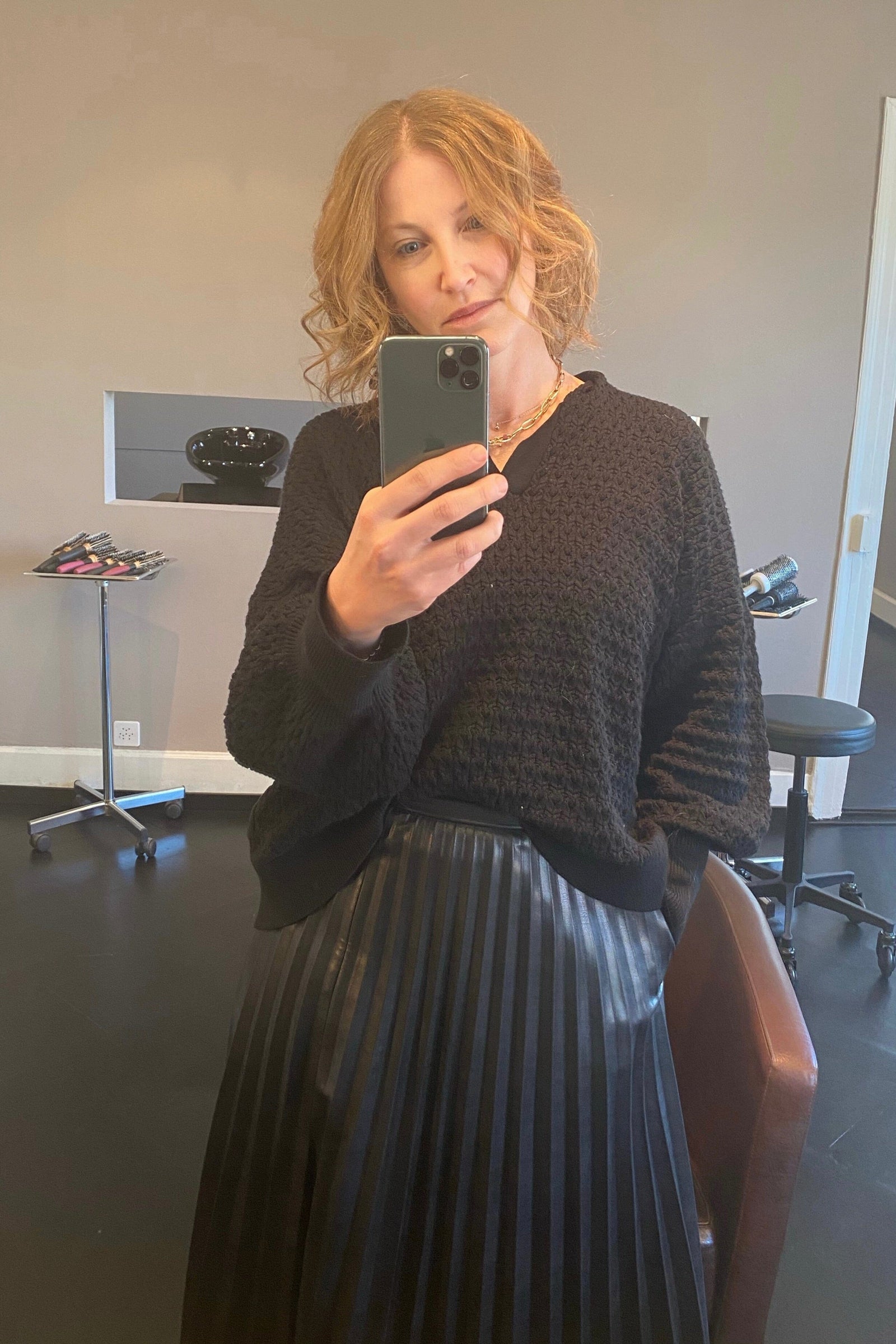 LOVE MR MITTENS Cotton Lace Polo schwarz