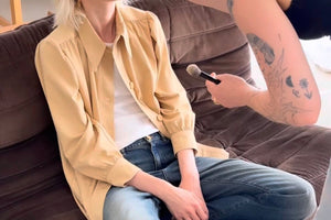 HAPPYHAUS "LE VESTE PEINTRE" beige vintage