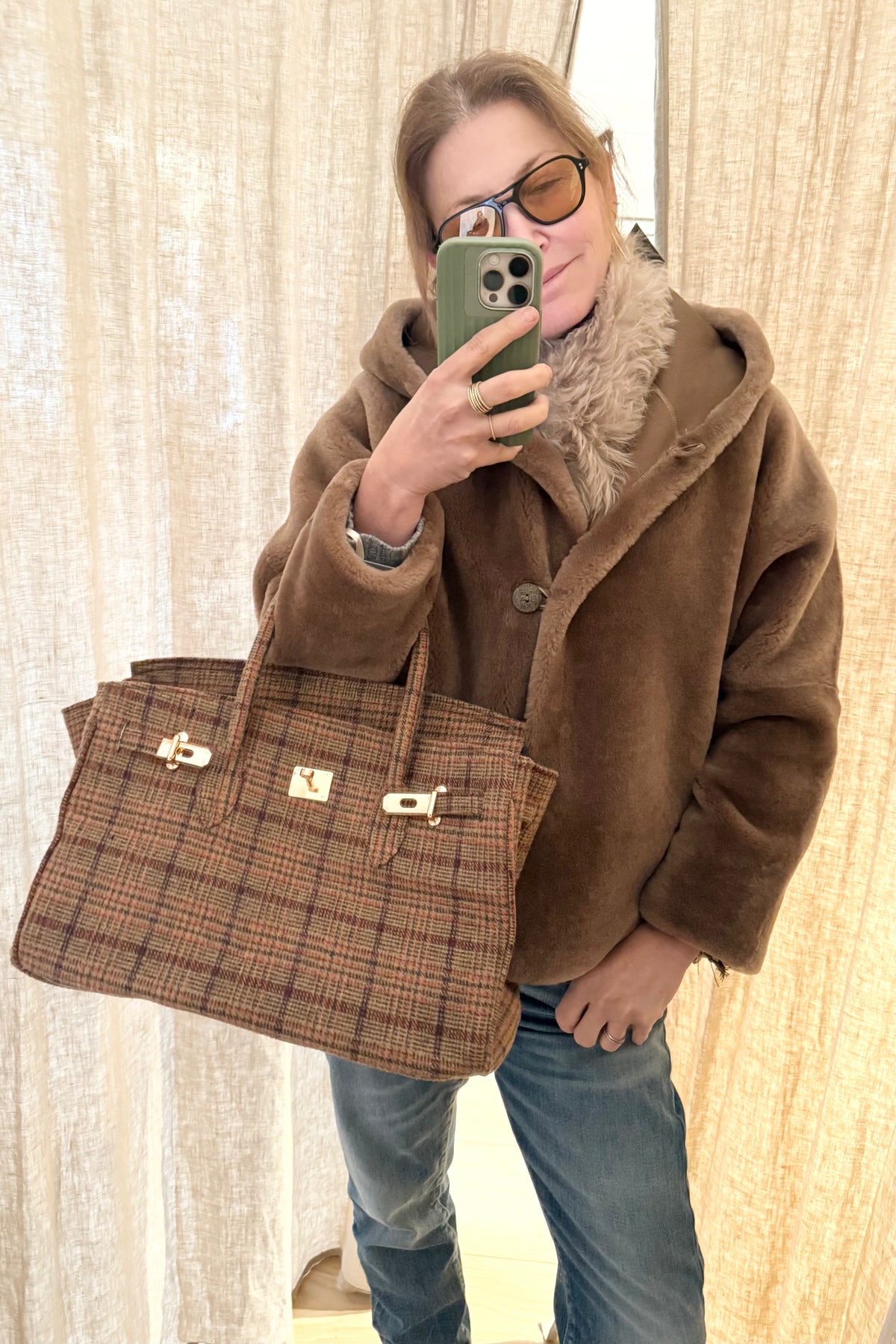 Choice by Réjane Rosenberger Cashmere Poncho light camel