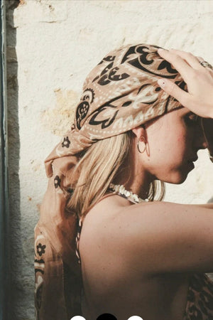 MAISON LECOMTE FLAMANT Wool/Cashmere "Scarf" beige