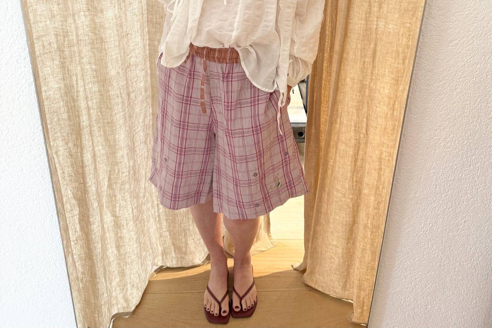 CLARAMONTE Baumwollshorts "BERMUDA" rose