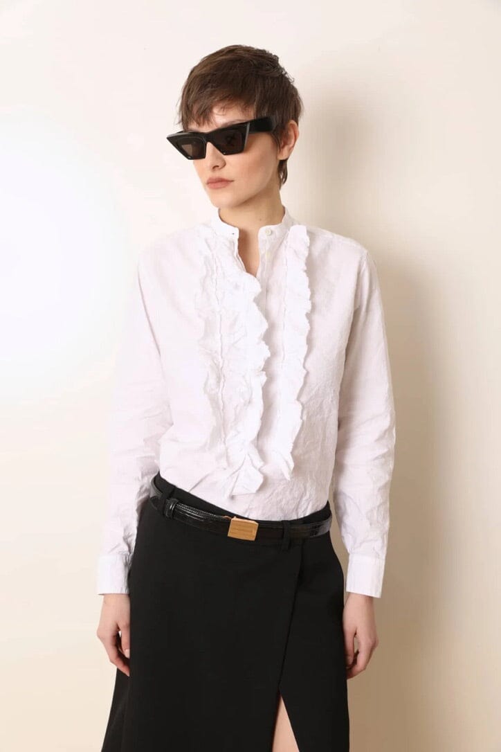 LAURENCE BRAS Baumwollbluse "CARITA" white