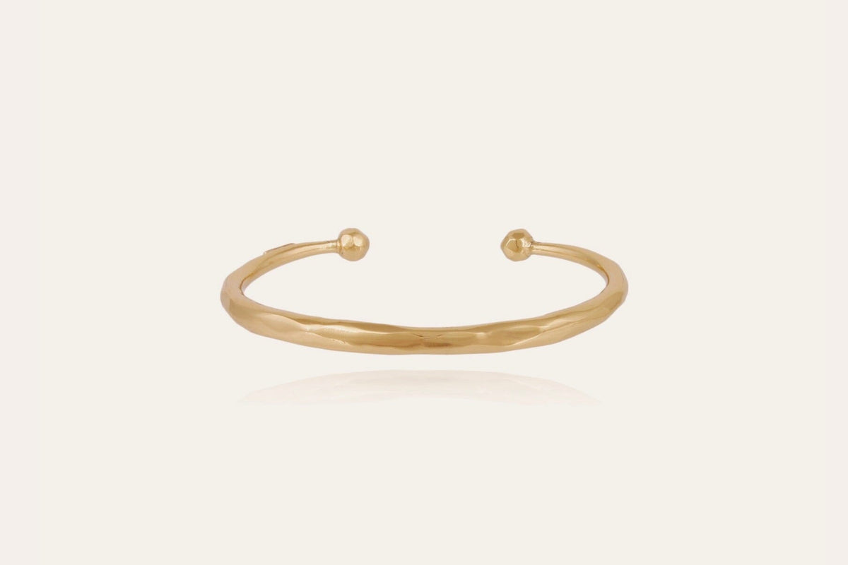 GAS BIJOUX "LINO" gehämmert vergoldet