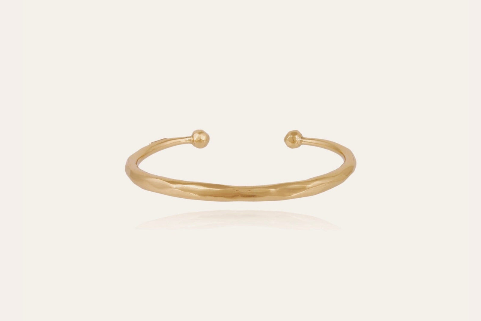 GAS BIJOUX "LINO" gehämmert vergoldet