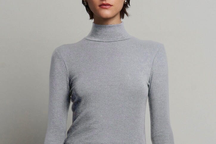 VELVET by Jenny Rolli Ripp T-Shirt "HELMS" heather grey