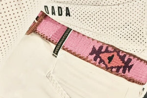 Mehrfarbiger, ethnischer Gürtel "UNYKE" pink