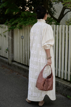 KARIEN BELLE Kimono Kleid "POETRY"off-white