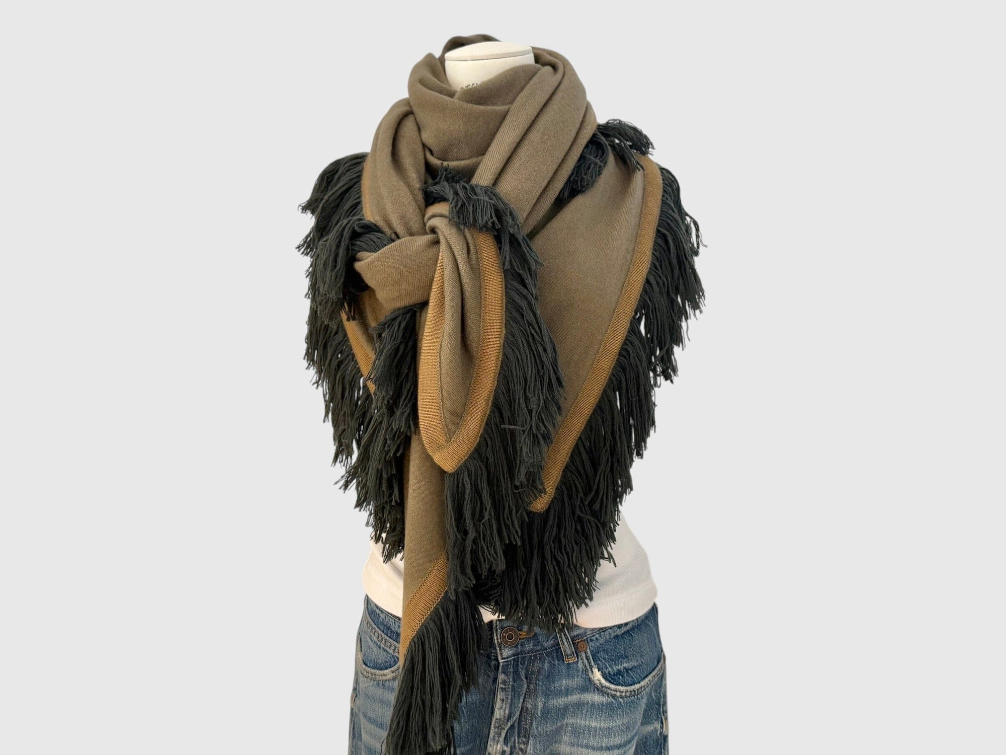 Choice by Réjane Rosenberger Cashmere Poncho multi taupe