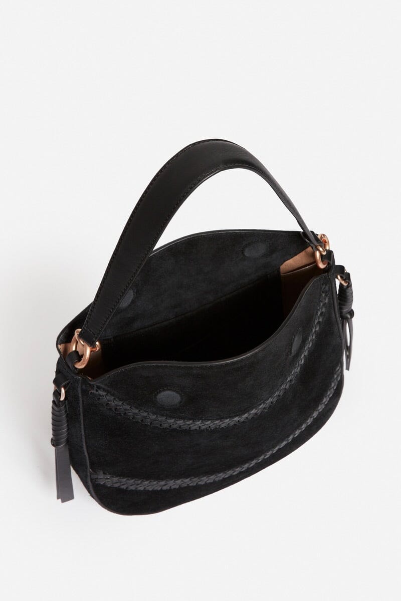 VANESSA BRUNO Wildledertasche "DAILY" medium black