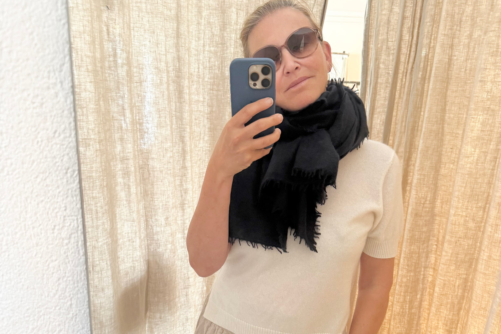 Choice by Réjane Rosenberger Cashmere Schal navy (456)