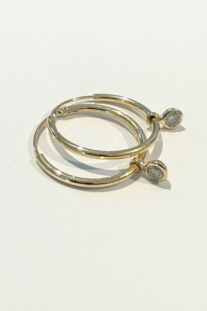 REJANE ROSENBERGER DESIGN Creolen "DIAMONDS" vergoldet
