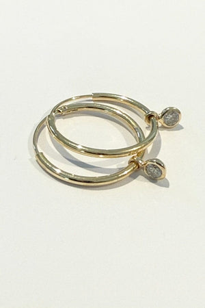 REJANE ROSENBERGER DESIGN Creolen "DIAMONDS" vergoldet