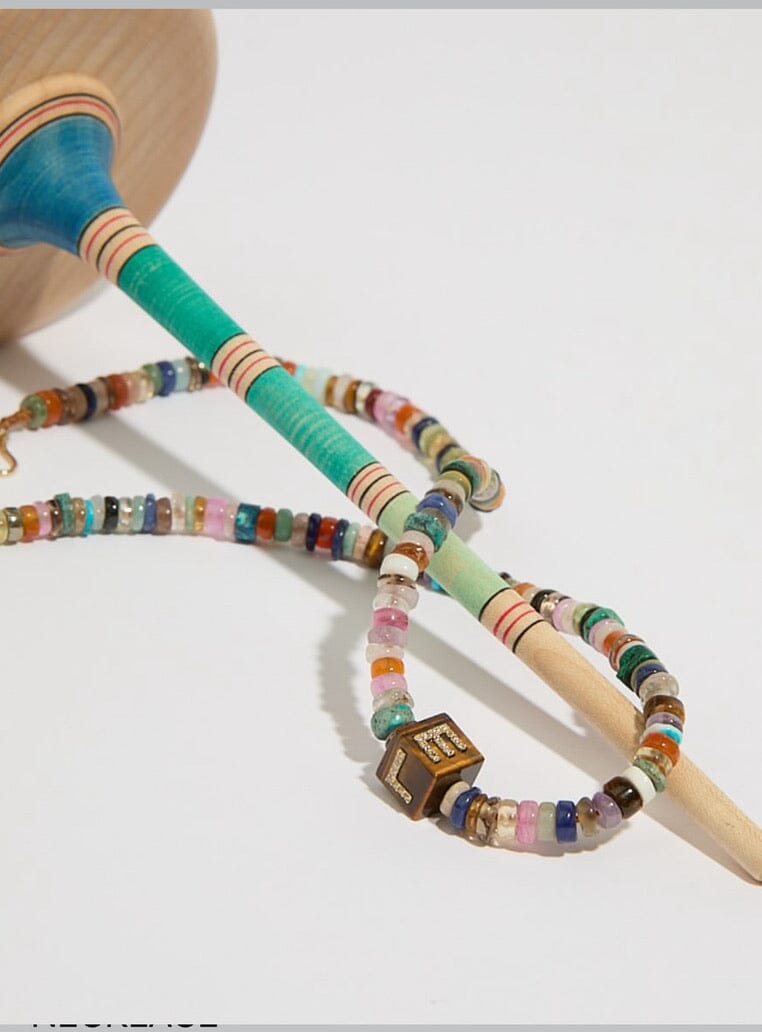 TAMARA TAICHMANN Multicolorsteinkette "CUBE-LOVE"