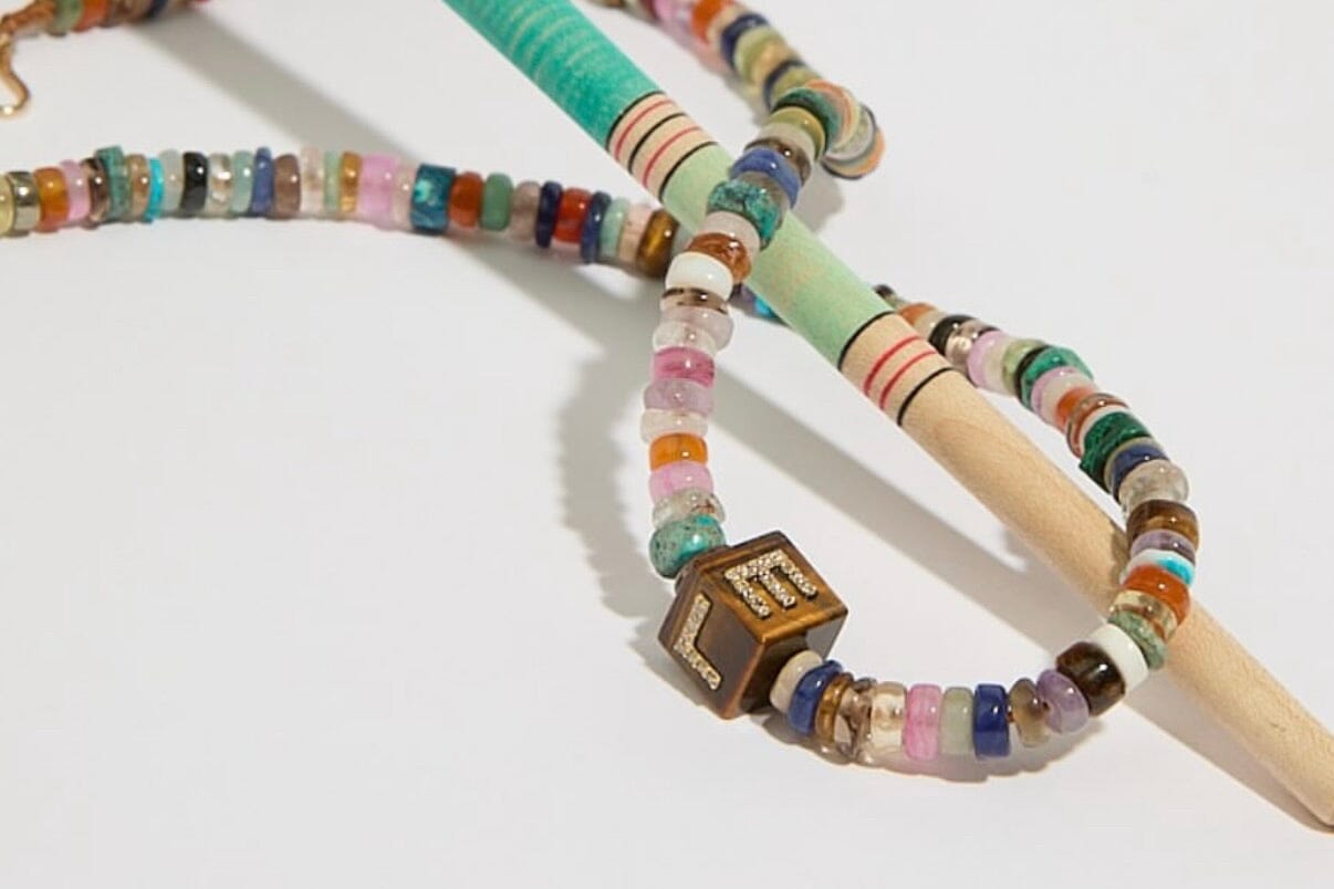 TAMARA TAICHMANN Multicolorsteinkette "CUBE-LOVE"