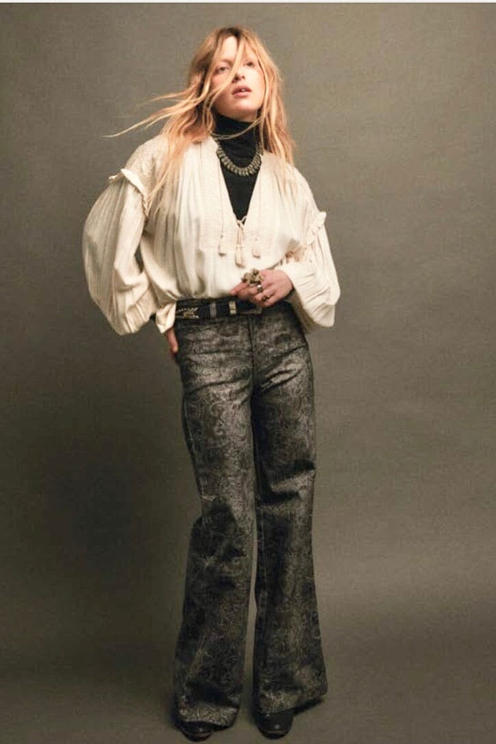 MAISON HOTEL Baumwollbluse "VEGA" off-white