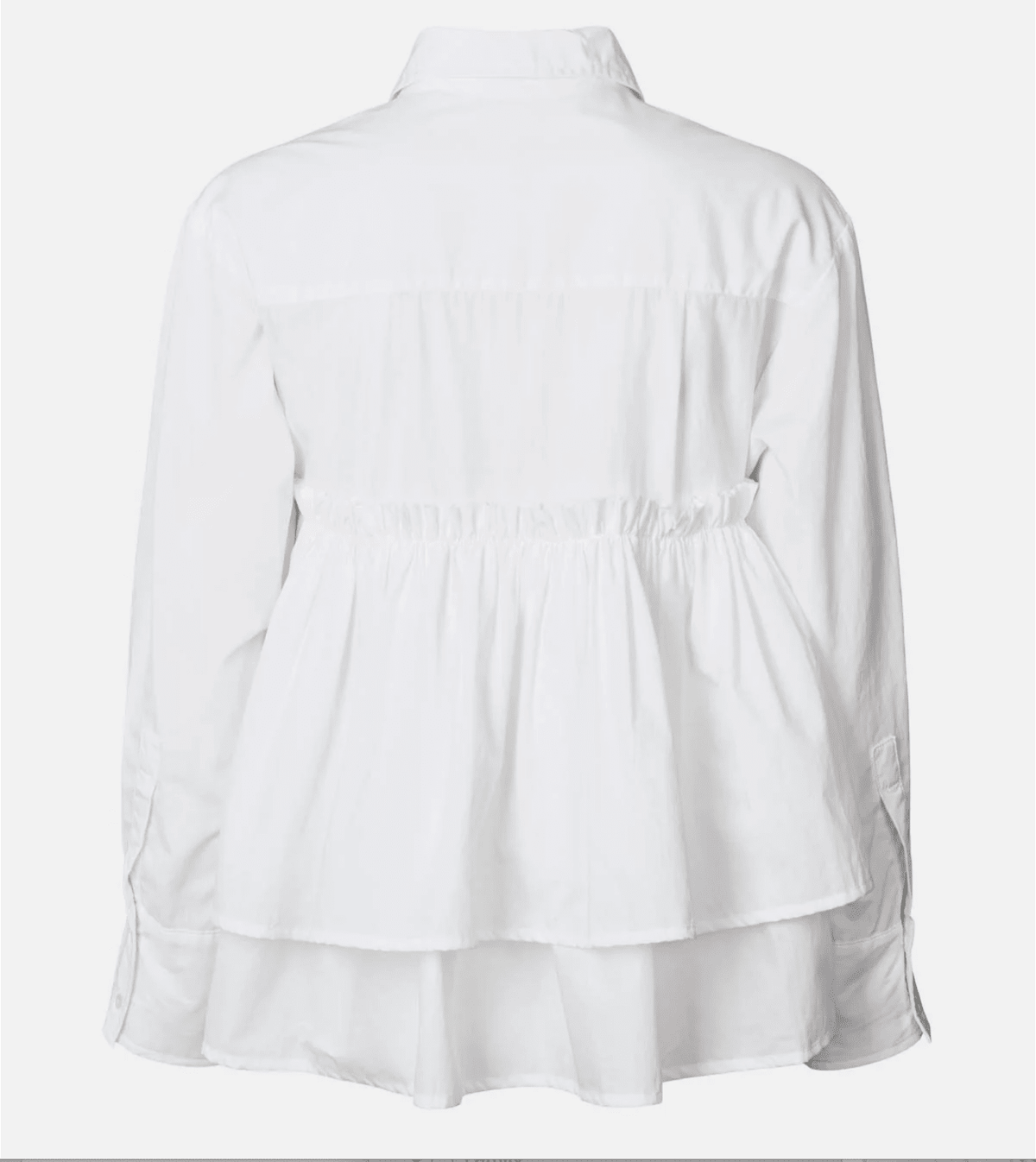 RABENS SALONER  Baumwollbluse "SHAKER" weiss