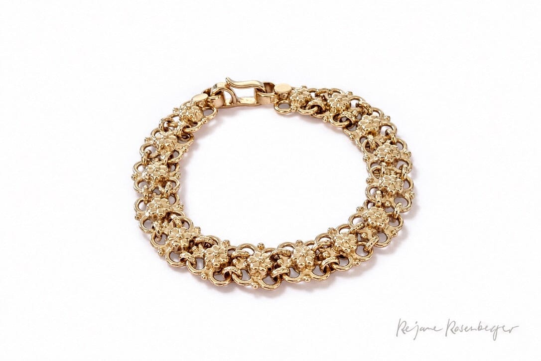 REJANE ROSENBERGER DESIGN Silver Flower Bracelet "Thea