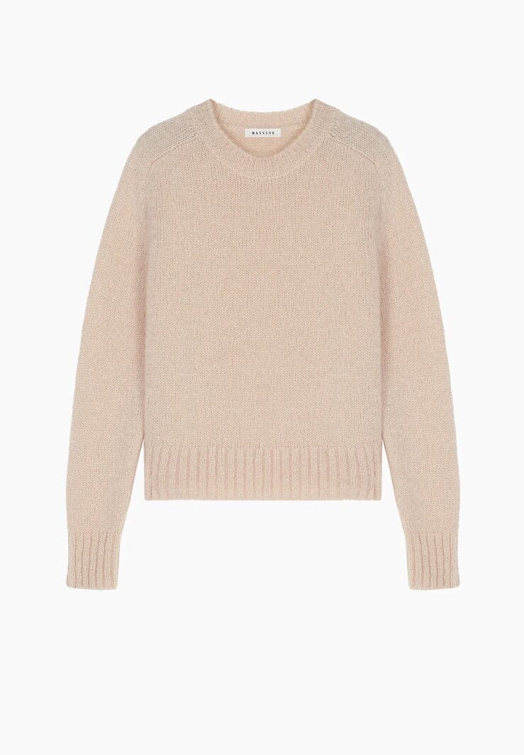 MASSCOB Woolmix Sweater "LAFFON" chiné nude