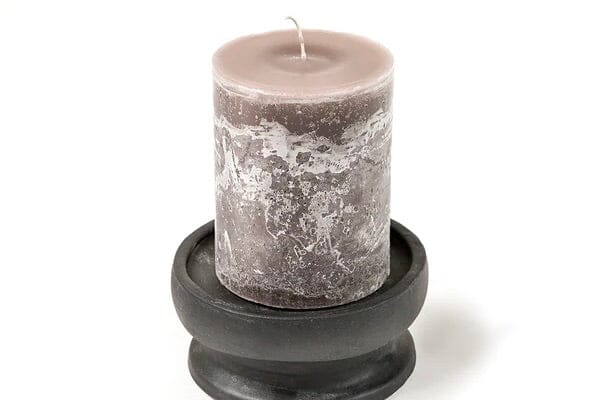 Gommaire SMALL Hurricane glass "Daniel" smoky brown