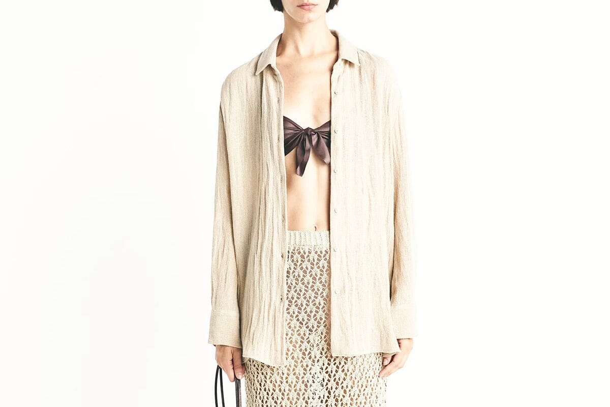 MASSCOB Baumwollbluse "Calimera" crème