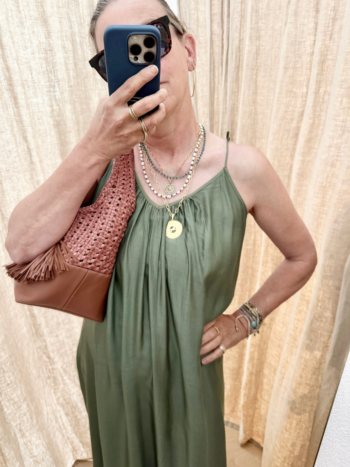 AYRE Trägerviscosekleid "LEXANE" green