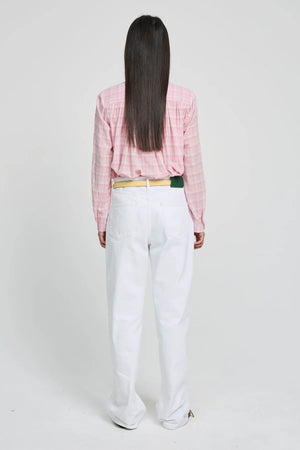 LAURENCE BRAS Baumwollbluse "CIGAR" rose carro