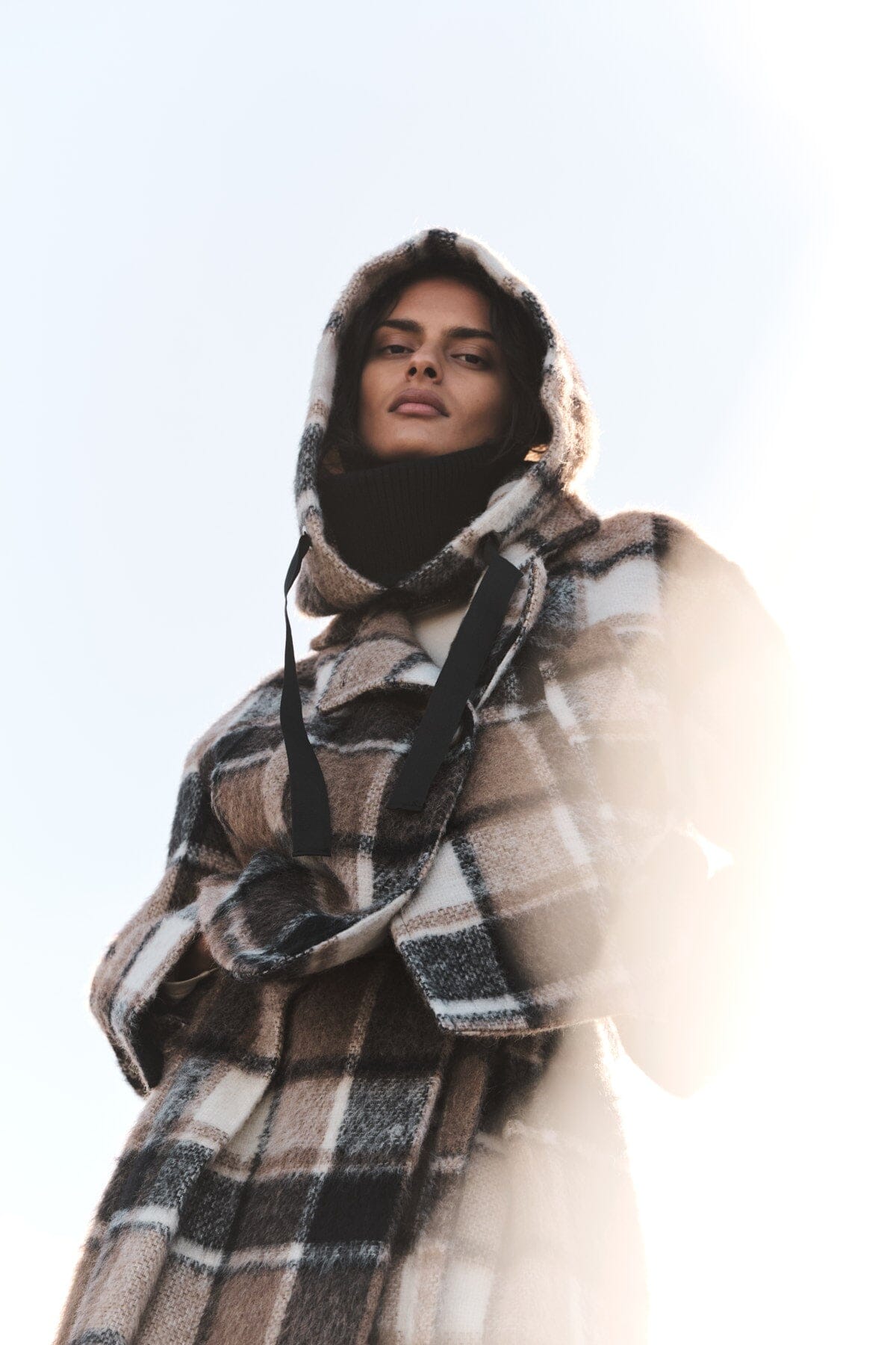 RABENS SALONER Woolmix Jacket "EHSAN" check brown