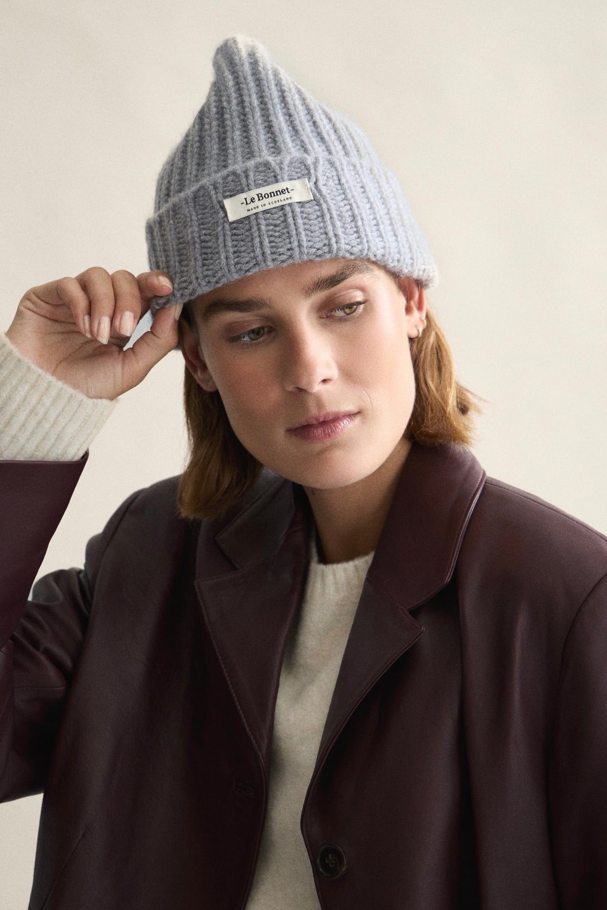 Lampswool/Caregora Chunky Beanie smoke
