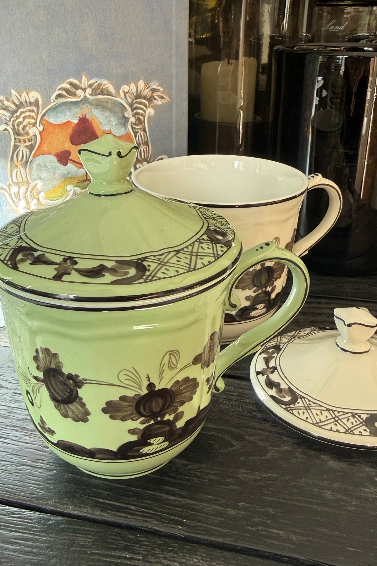 GINORI 1735 MUG mit Deckel