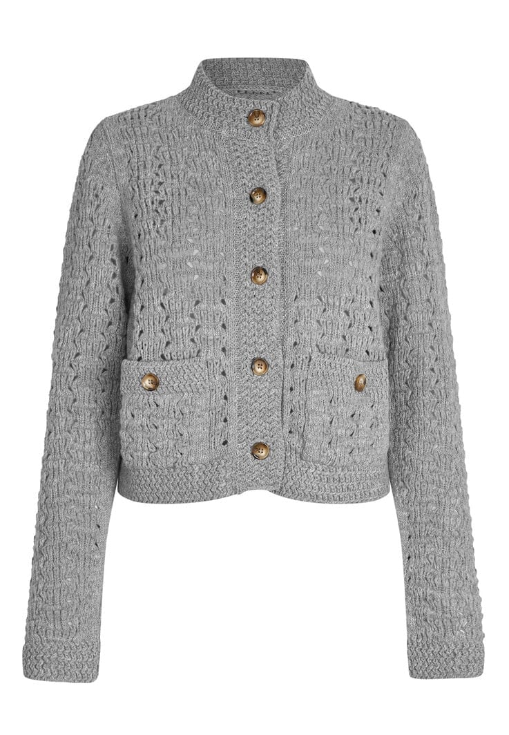 DEA KUDIBAL Strickjacke "NAOMIDEA" grau mélange