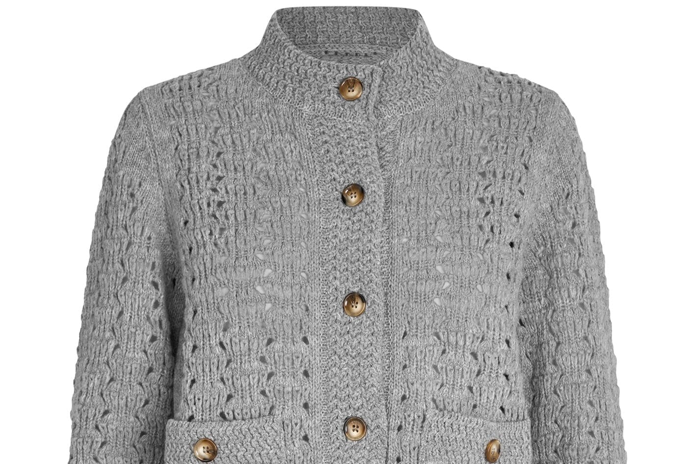 DEA KUDIBAL Strickjacke "NAOMIDEA" grau mélange