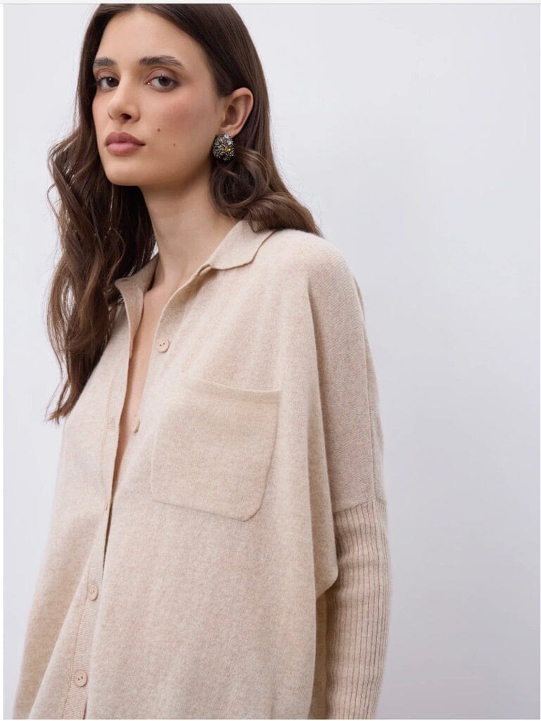 NOTSHY cashmere sweater "TINI" beige chiné