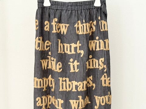 KARIEN BELLE Pareo Skirt "POETRY" charcoal