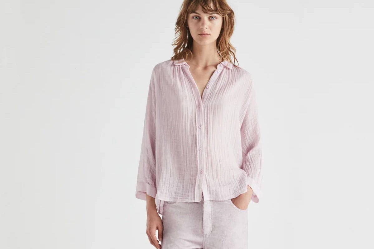 MASSCOB cotton blouse "MISURI" white