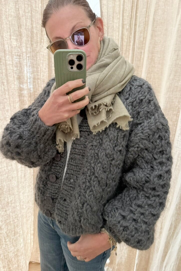 I LOVE MR MITTENS Chunky Wool "HONEY" Bomber antra