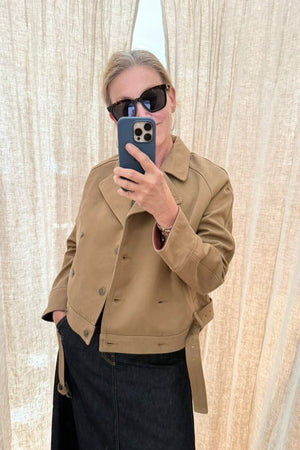 PNTS Bikerjacke "THE SUIT UP" camel
