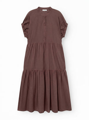 SOSUE Baumwollkleid "COWBOY" brown