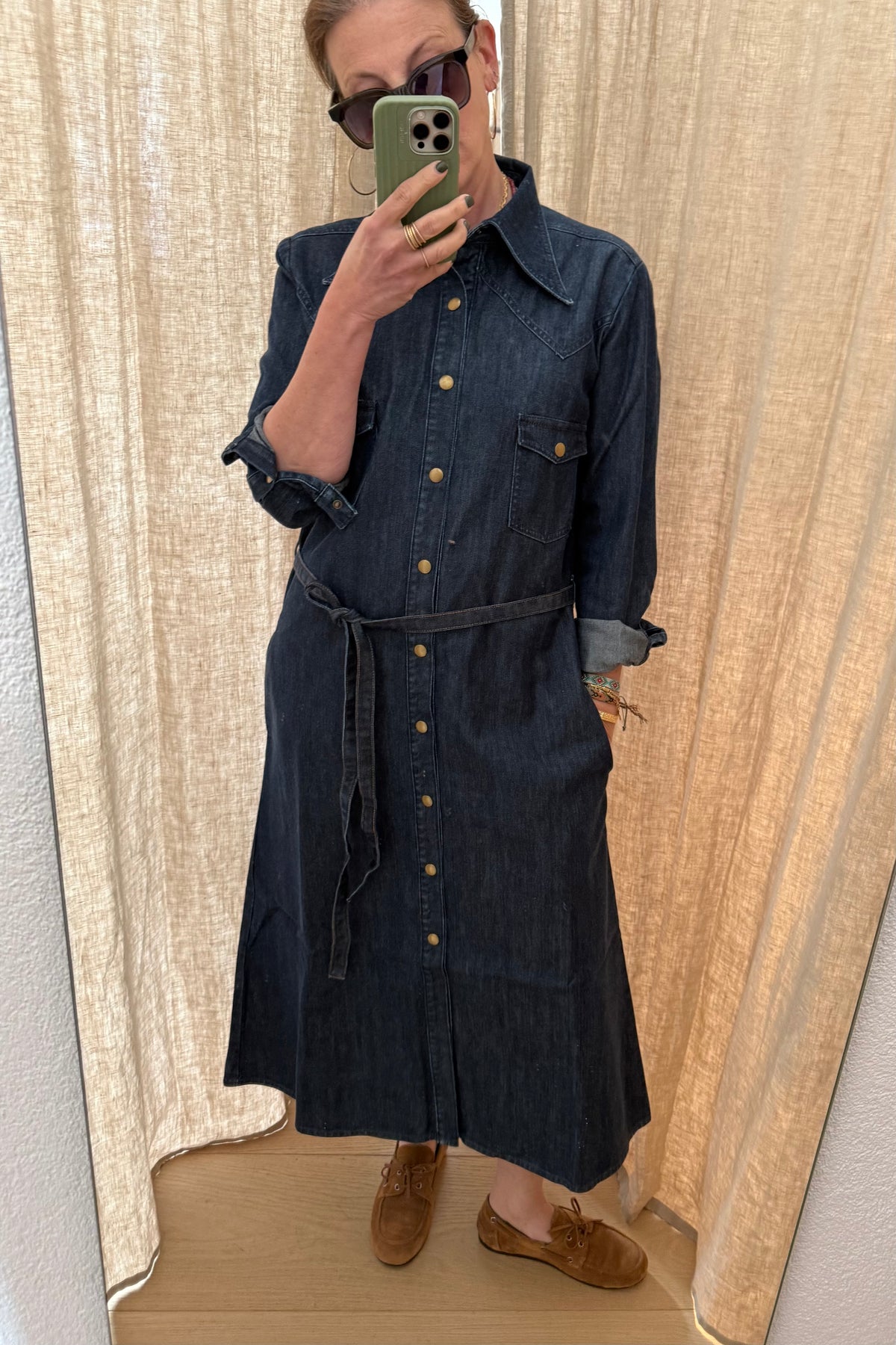 HAPPY HOUSE Jeans Kleid "Star" dark jeans