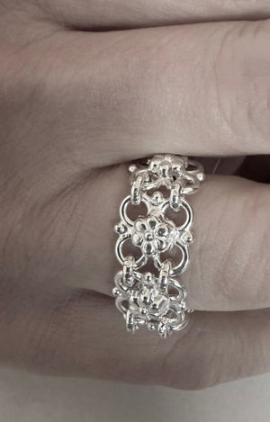 REJANE ROSENBERGER DESIGN Silberblumenring “Thea"