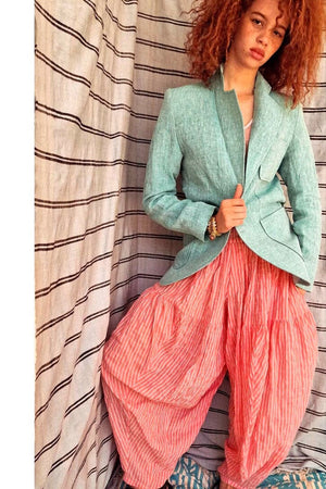 CLARAMONTE Baumwollhose "SAROUEL" rose