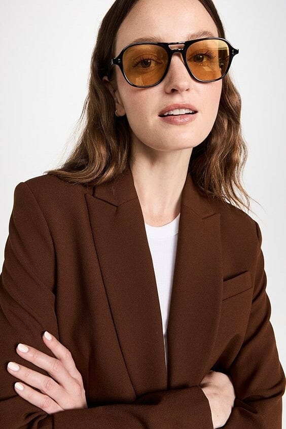 GARRETT LEIGHT Sunglasses "Morningside" Olive Gradient