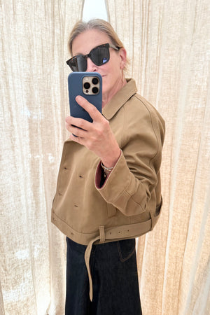 PNTS Bikerjacke "THE SUIT UP" camel