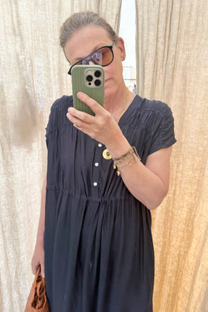 MAISON HOTEL Maxikleid "AGNES" navy