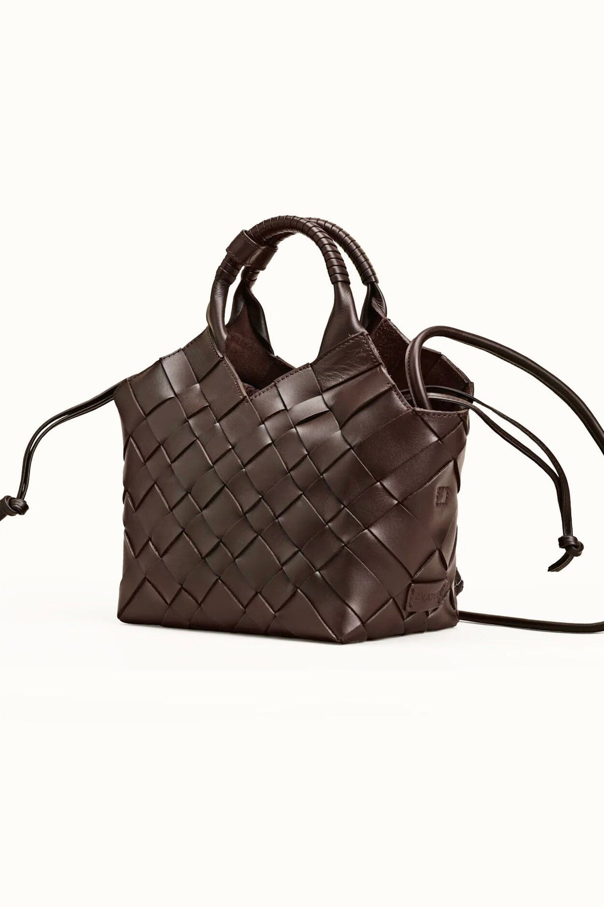 CALAJADE Leather shopper "MISU" MEDIUM - black