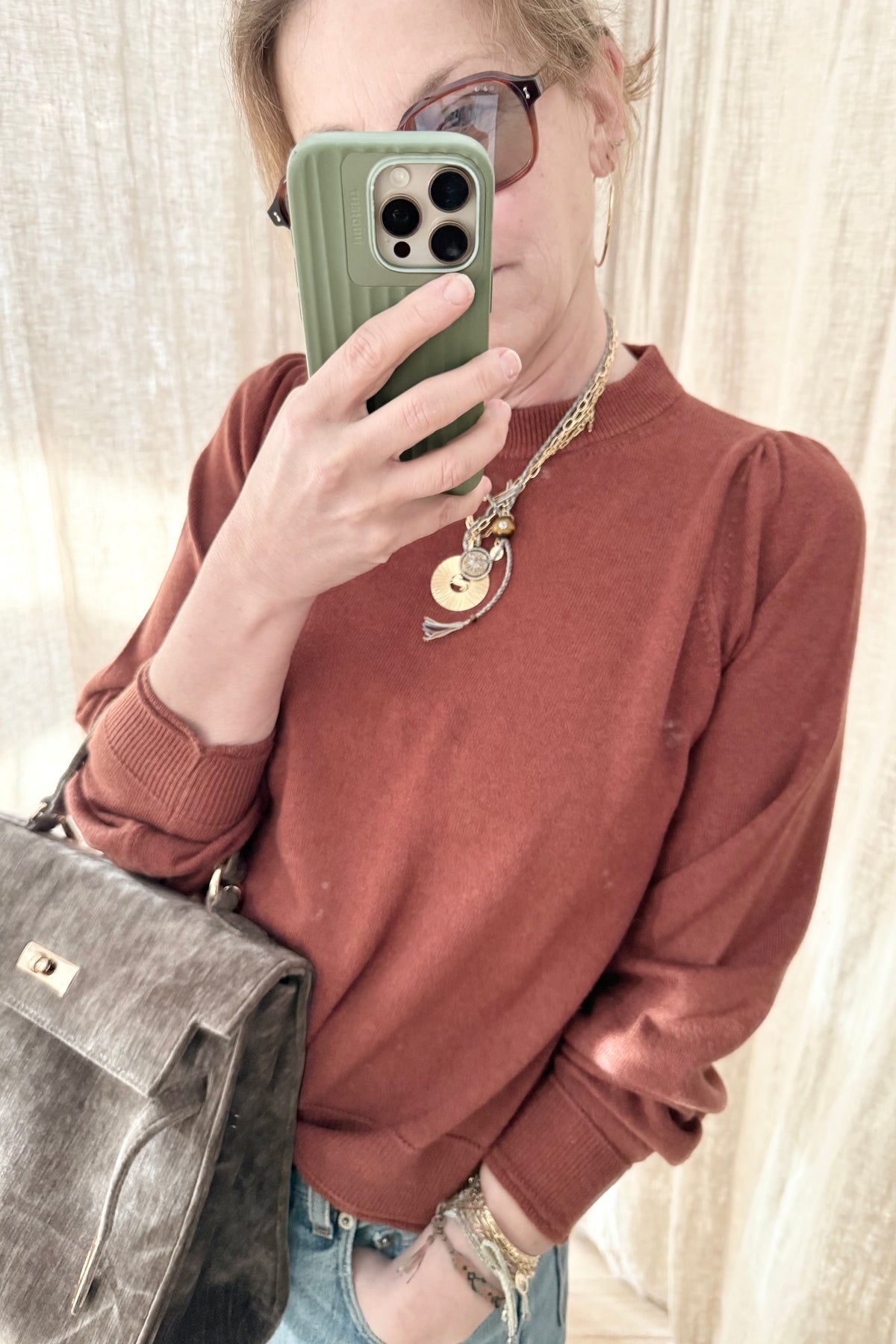 Choice by Réjane Rosenberger Wool/Cashmere Pullover "iris" rost